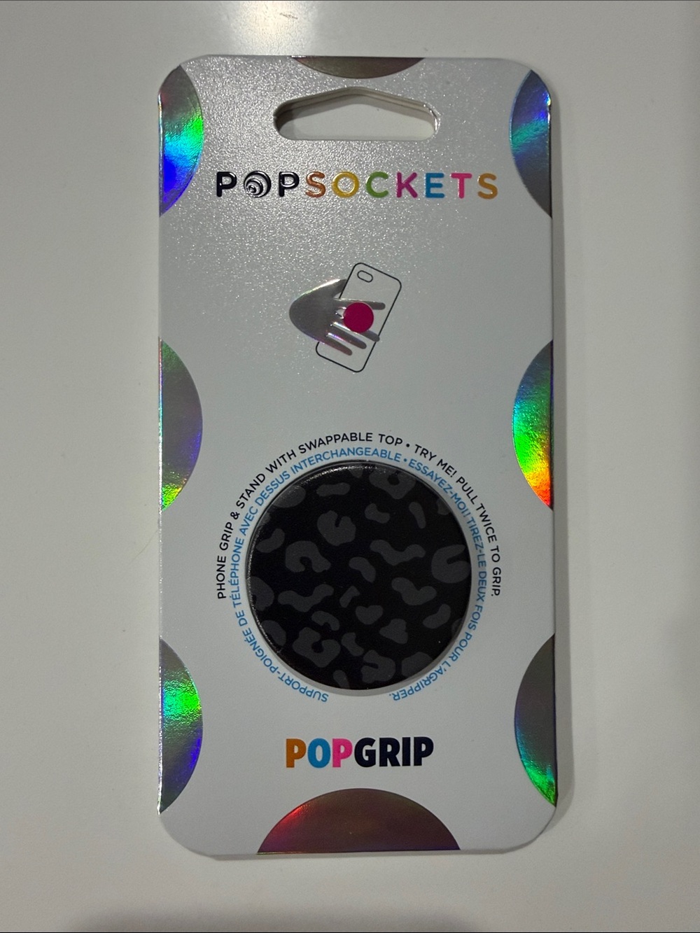 PopSocket Holographic PopGrip Phone Top - Green/Blue Sheen